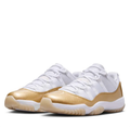 Air Jordan 11 Low Sneakers - White & Metallic Gold