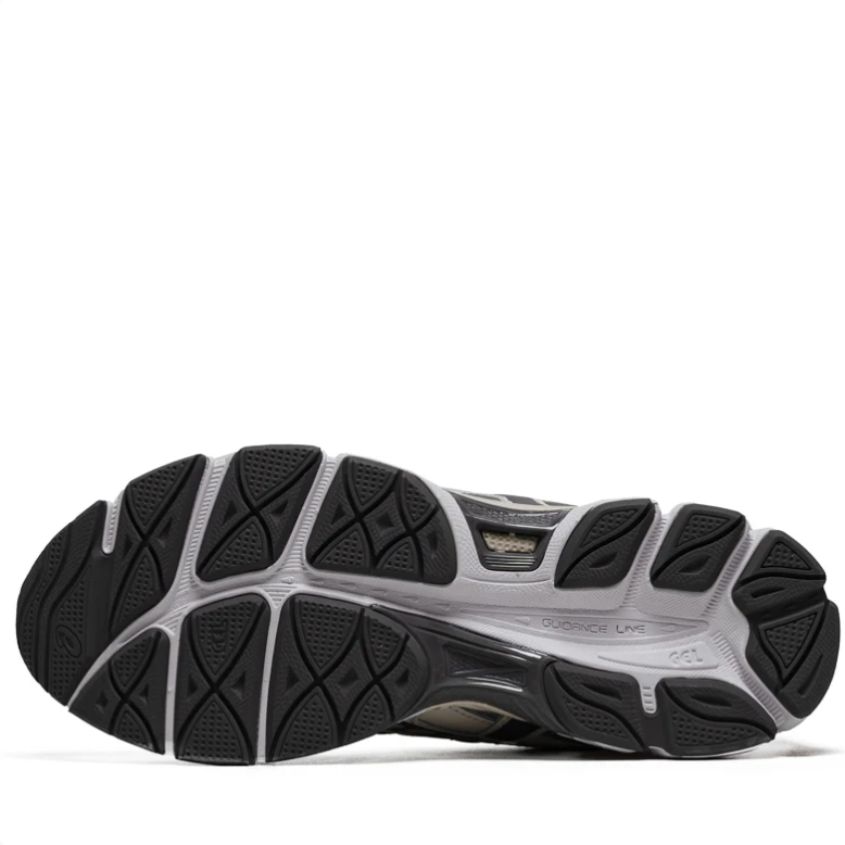 ASICS Sneakers - Cream & Silver with Black and Pink Accents