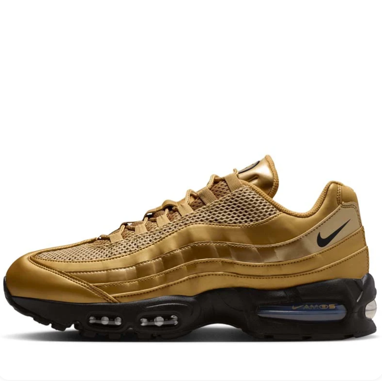Nike Air Max 95 Sneakers - Metallic Gold & Black