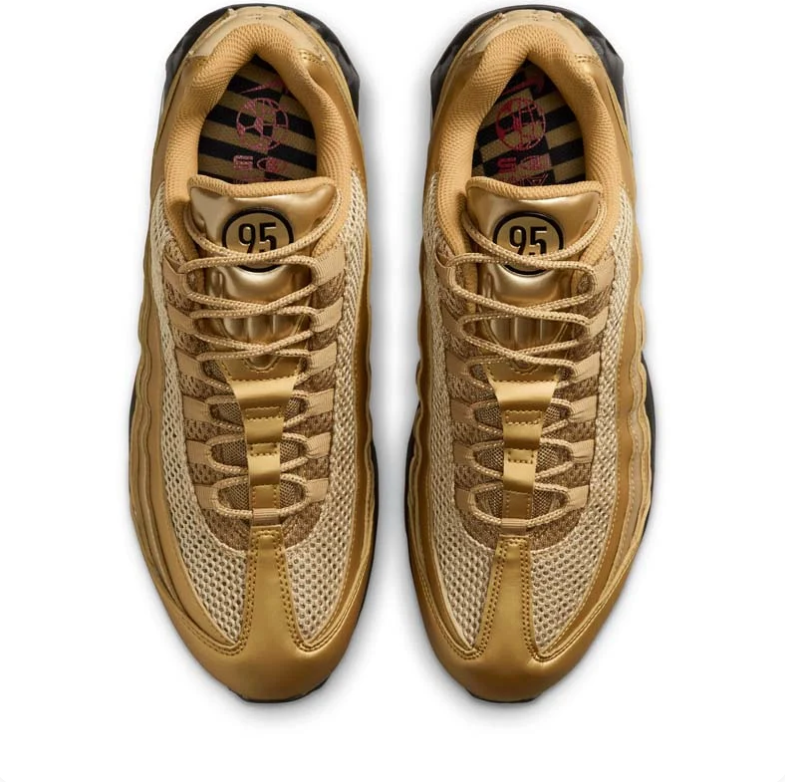 Nike Air Max 95 Sneakers - Metallic Gold & Black