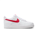 Nike Air Force 1 Low Sneakers - White with Red Swooshes