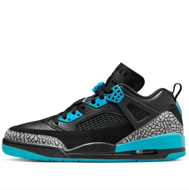 Air Jordan 4 Sneakers - Light Gray with Pink & Sunset Gradient Accents
