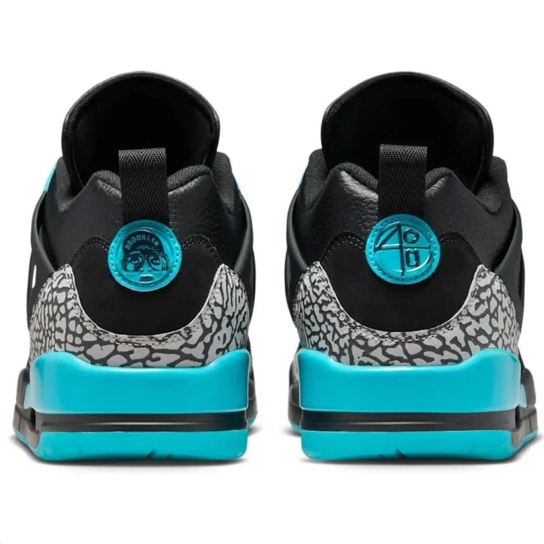 Air Jordan 4 Sneakers - Light Gray with Pink & Sunset Gradient Accents