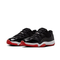 Air Jordan 11 Low Sneakers - Black & White with Red Outsoles