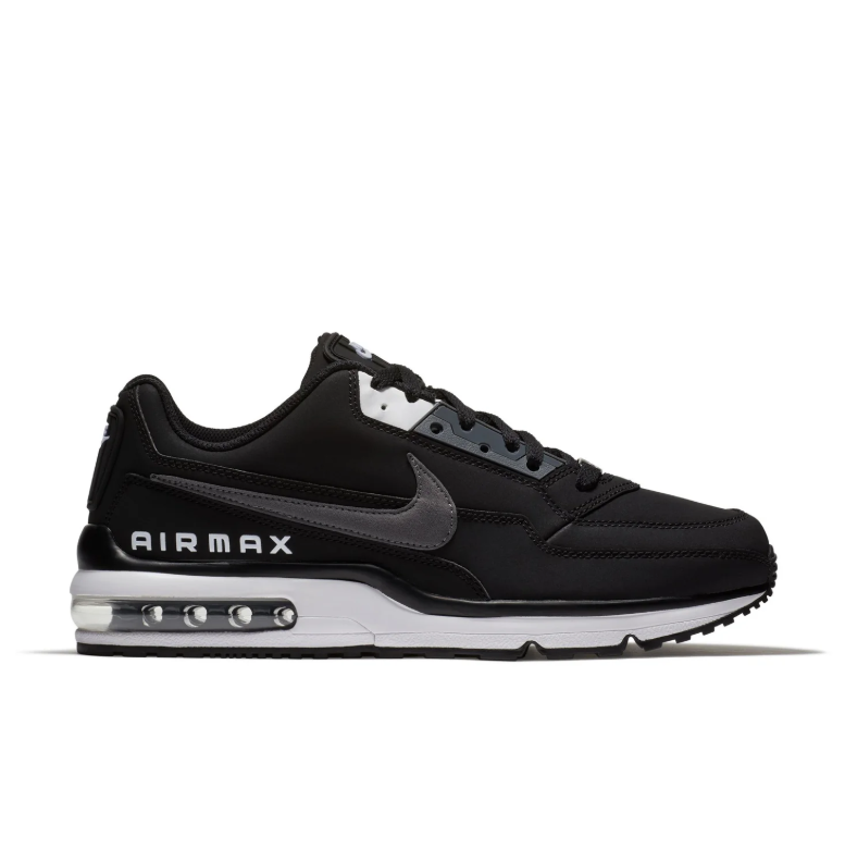 Nike Air Max Sneakers - Black & White with Gray Swooshes
