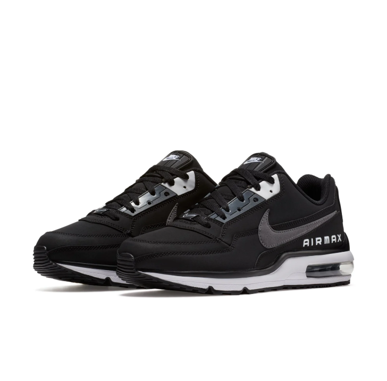 Nike Air Max Sneakers - Black & White with Gray Swooshes