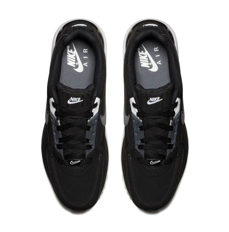 Nike Air Max Sneakers - Black & White with Gray Swooshes