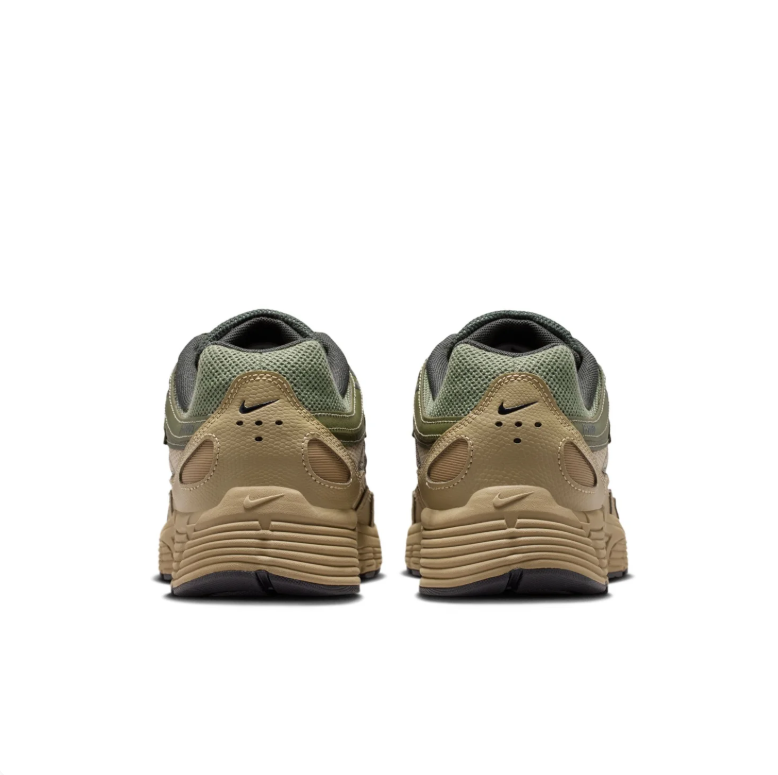 Nike P-6000 Sneakers - Olive Green & Khaki with Black Swooshes